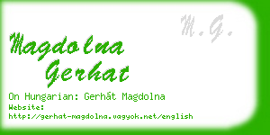 magdolna gerhat business card